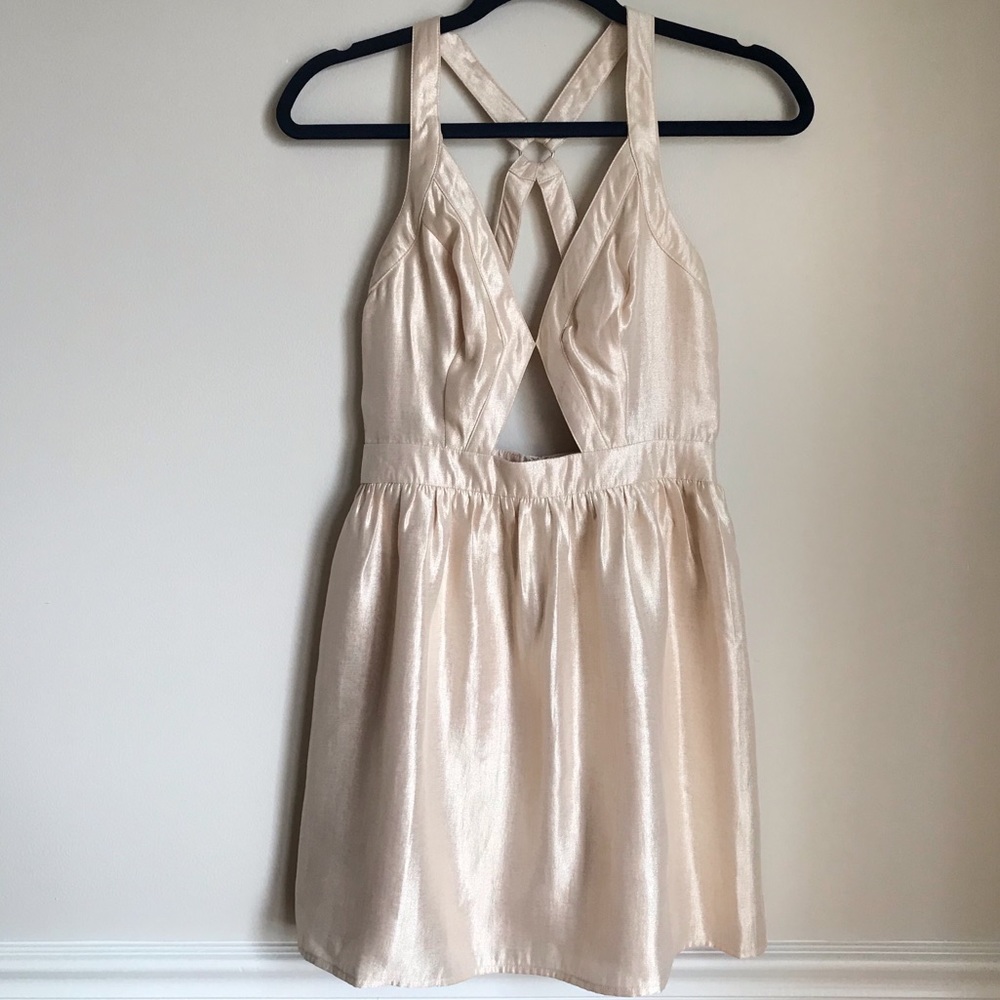 NWT Urban Outfitters Silence + Noise Champagne Dress
